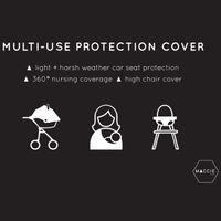 Maccie Multi-Use Stretchy Cover - Misty Pink (Ribbed)